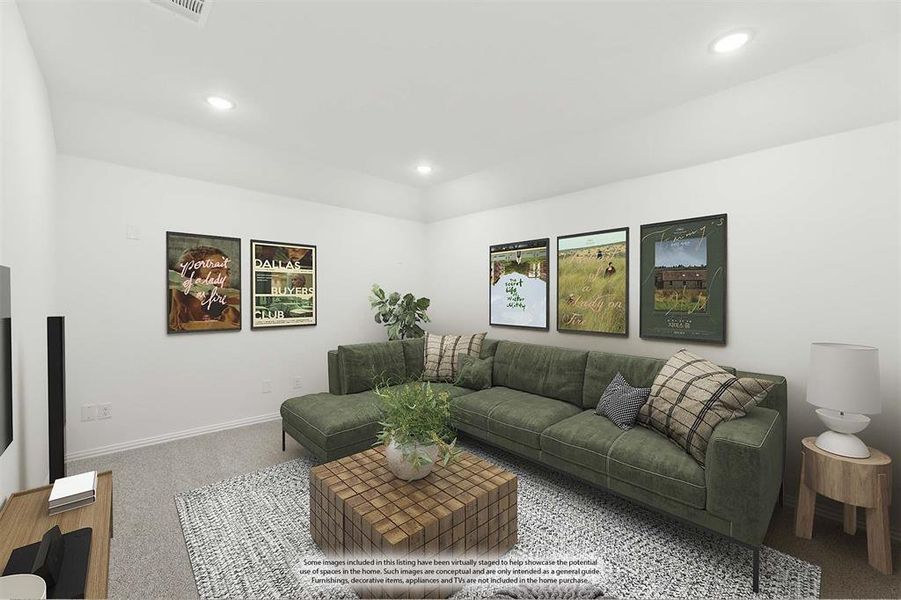 Furnished interior view inside a new home in Creekview Meadows, Celina (Image 13).