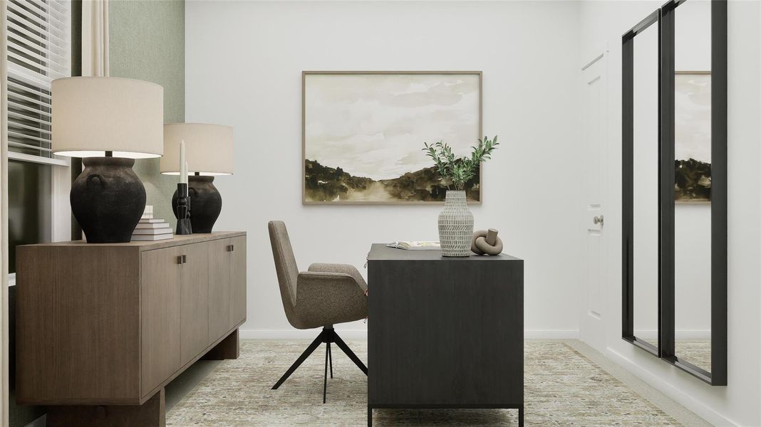 Furnished interior view inside a new home in Synova, Crosby (Image 4).