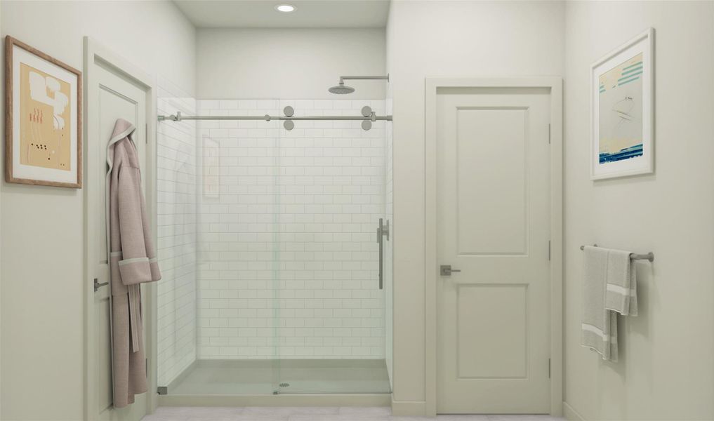 Relaxing primary bath (*Artist rendering used for illustration purposes only.) Relaxing primary bath (*Artist rendering used for illustration purposes only.)