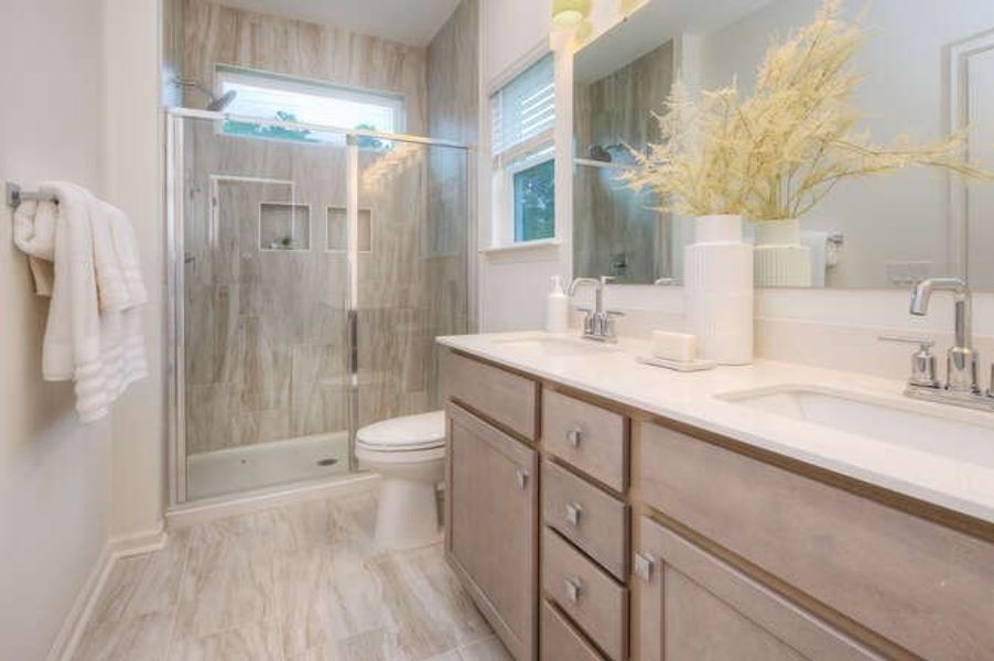 Representative furnished interior of a home built from the Durell by True Homes in Homecoming, Ravenel (Image 13).