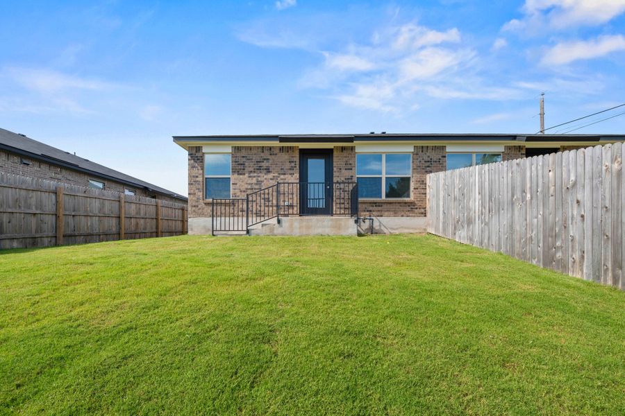 Representative exterior details of a home built from the The Austin by Flintrock Builder in Tejas Pointe, Harker Heights (Image 3).