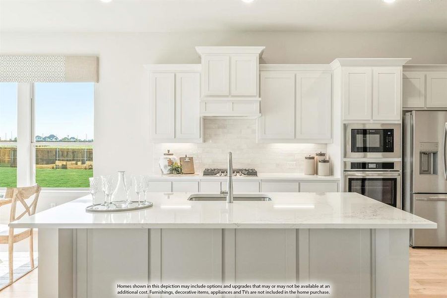 Furnished interior view inside a new home in Sunrise at Garden Valley, Waxahachie (Image 37).