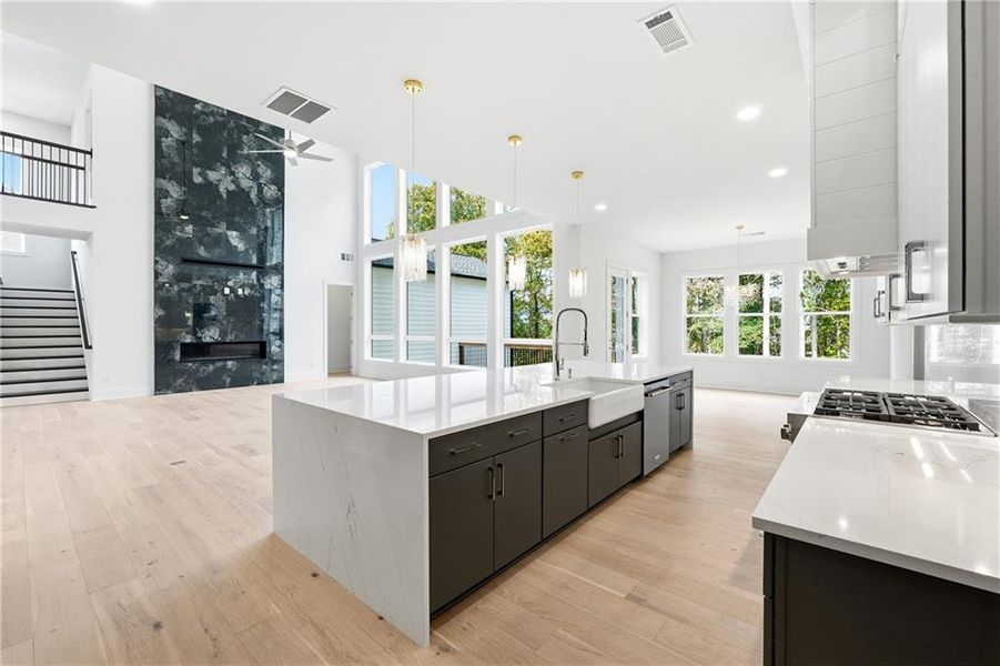 Furnished interior view inside a new home in , Cumming (Image 32).