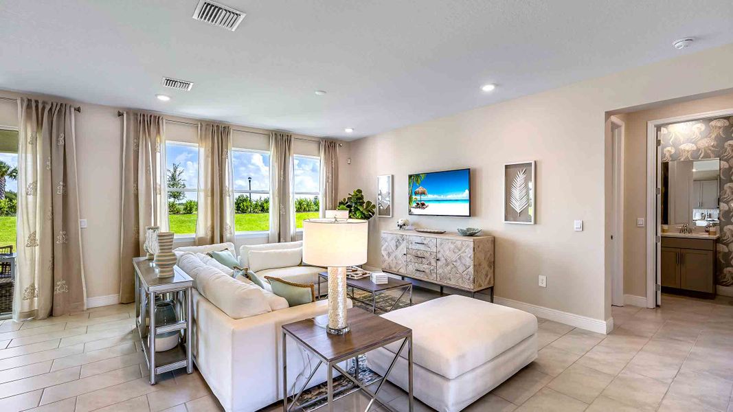 Furnished interior view inside a new home in Solera at Lakewood Ranch, Bradenton (Image 10).