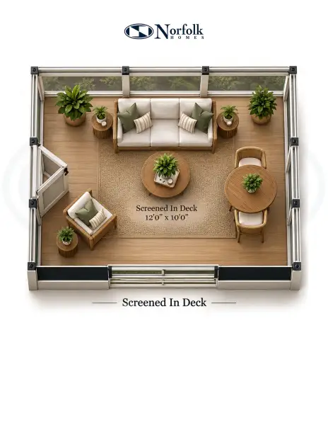 2D floor plan layout for the The Boulder by Norfolk Homes in Offsite Builds Southern Michigan, Ann Arbor, MI (Image 25).