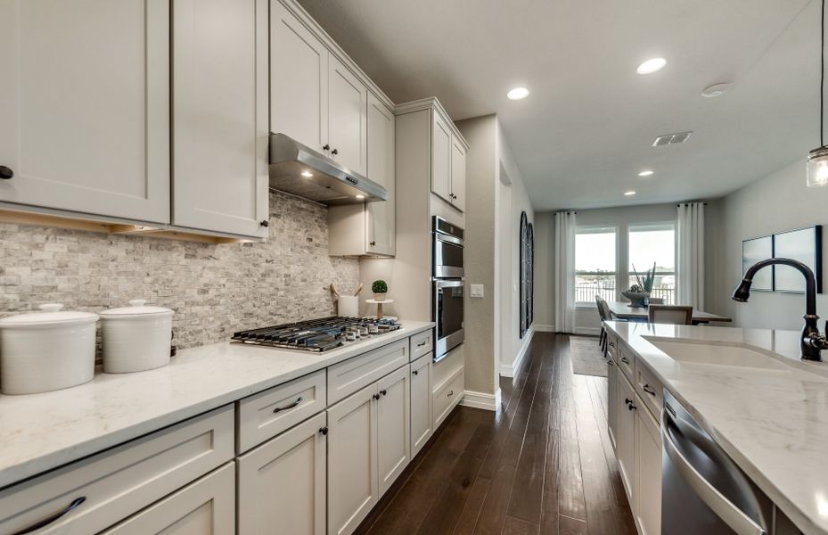 View of dining area from kitchen