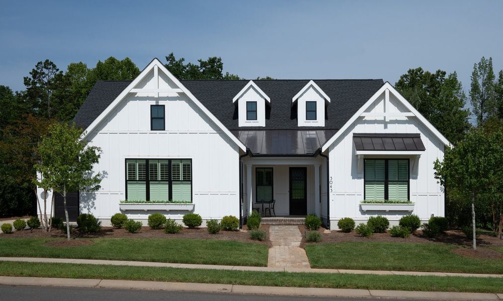 Representative exterior photo of a completed home built from the Santa Fe Ranch by Classica Homes in Arden Mill, Fort Mill, SC (Image 24).