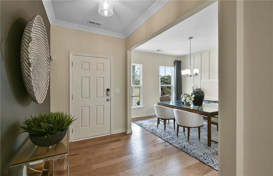 Furnished interior view inside a new home in Oakwood, Cumming (Image 33).