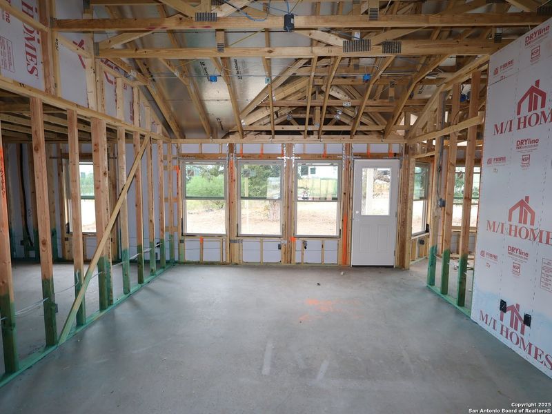 In-progress construction of a new home in Cinco Lakes, San Antonio, TX (Image 16).