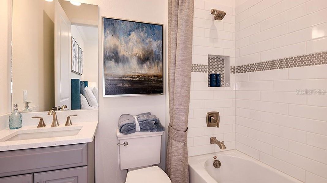 Furnished interior view inside a new home in Esplanade at Azario Lakewood Ranch, Bradenton (Image 12).