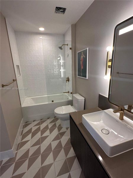 Furnished interior view inside a new home in , Miami (Image 15).