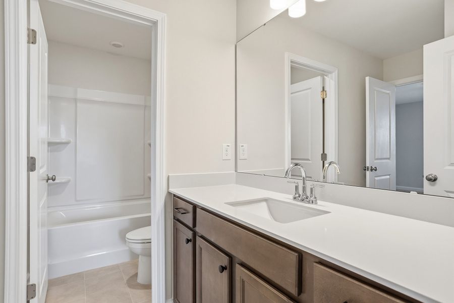 Furnished interior view inside a new home in Sweetbrier, Durham (Image 15).