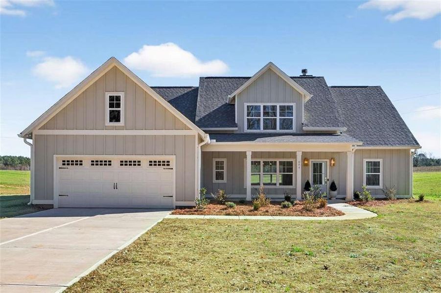 Front exterior of a new home in , Comer, GA, highlighting curb appeal (Image 29).