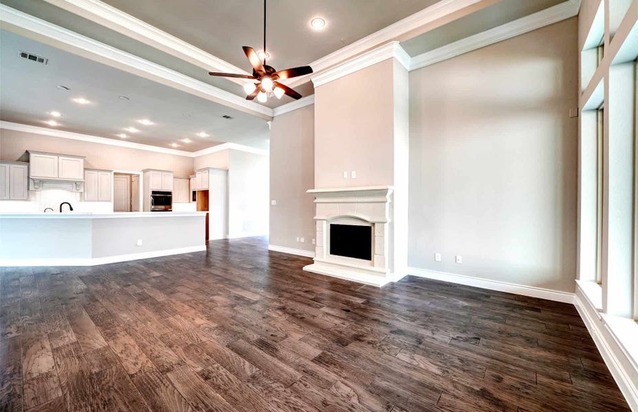 Representative unfurnished interior of a home built from the 3030 by Ravenna Homes in The Woodlands Hills 65′, Willis (Image 33). Representative unfurnished interior of a home built from the 3030 by Ravenna Homes in The Woodlands Hills 65′, Willis (Image 33).