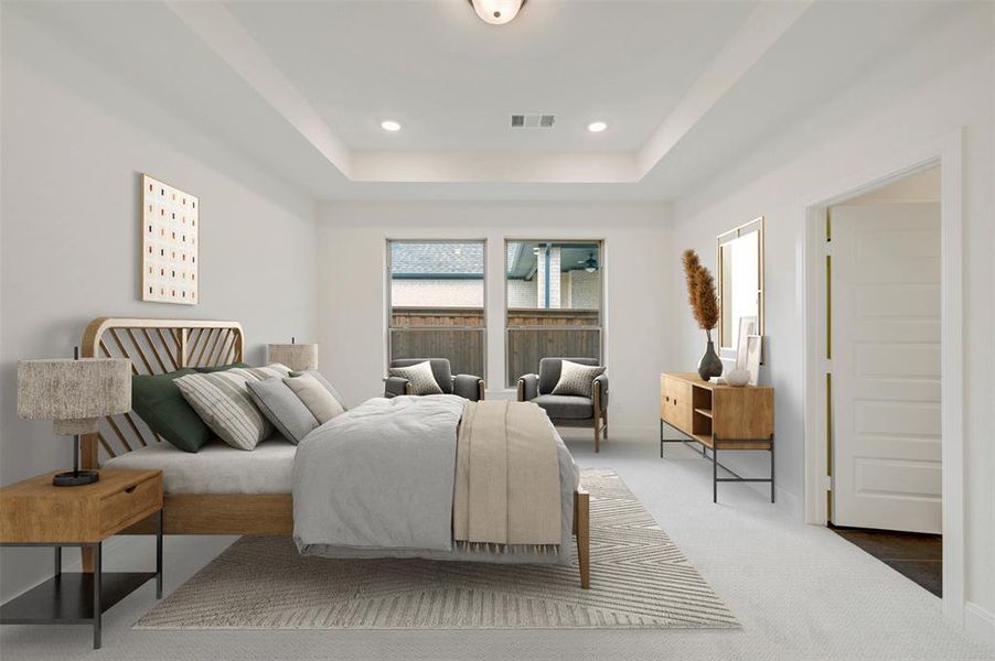 Furnished interior view inside a new home in Talia – Garden Series, Mesquite (Image 7).