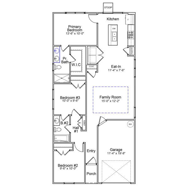 2D floor plan layout of this home in Bluefield, Lexington, SC (Image 5). 2D floor plan layout of this home in Bluefield, Lexington, SC (Image 5).