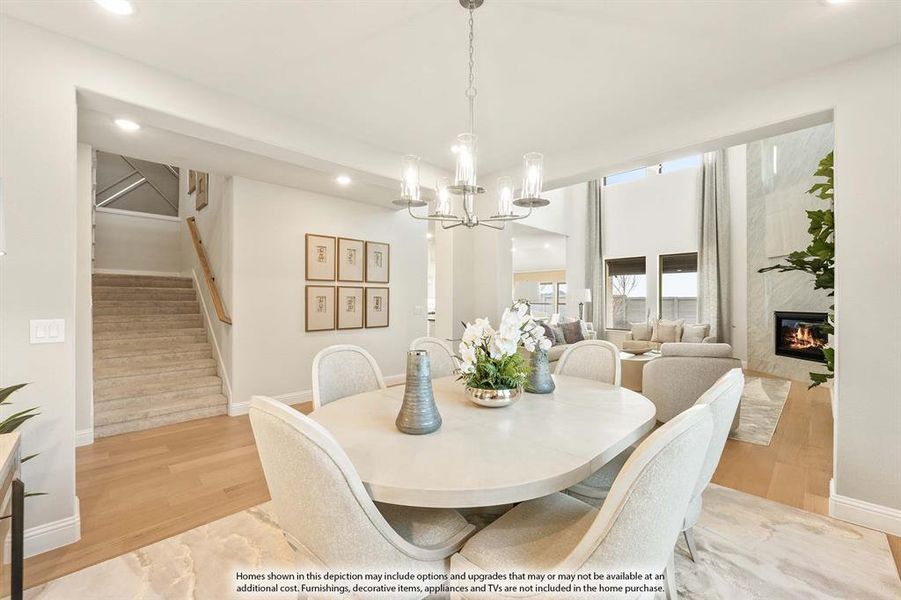 Furnished interior view inside a new home in ArrowBrooke, Aubrey (Image 15).