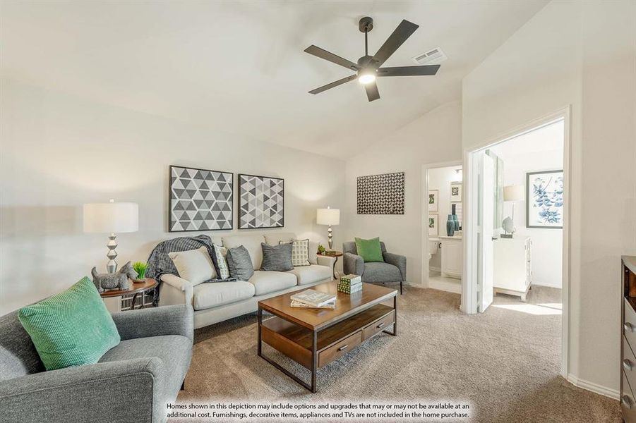Furnished interior view inside a new home in Eagle Glen 50, Alvarado (Image 14).