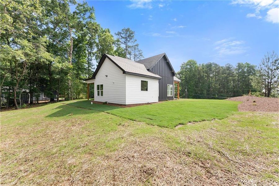 Exterior details and patio area of a home in , Buford (Image 24).