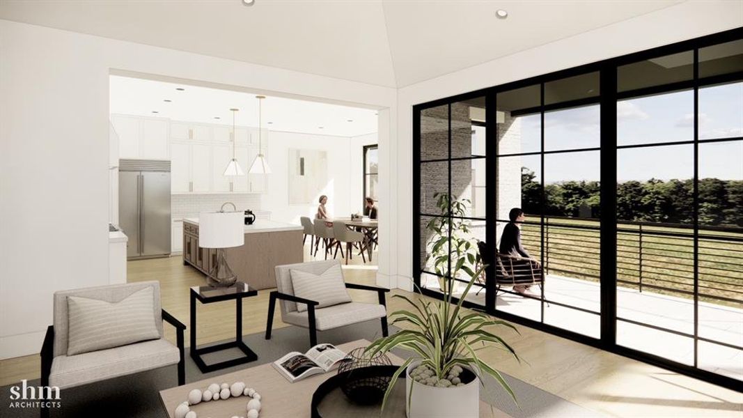 Architectural Rendering-Not actual unit. Villa Five is under construction.