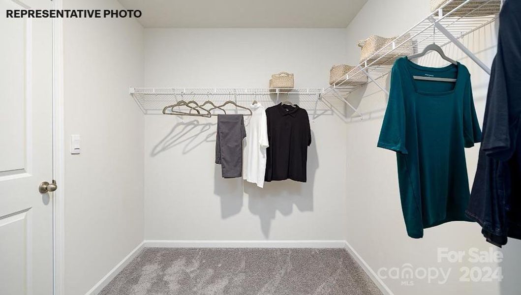 Primary walk-in closet