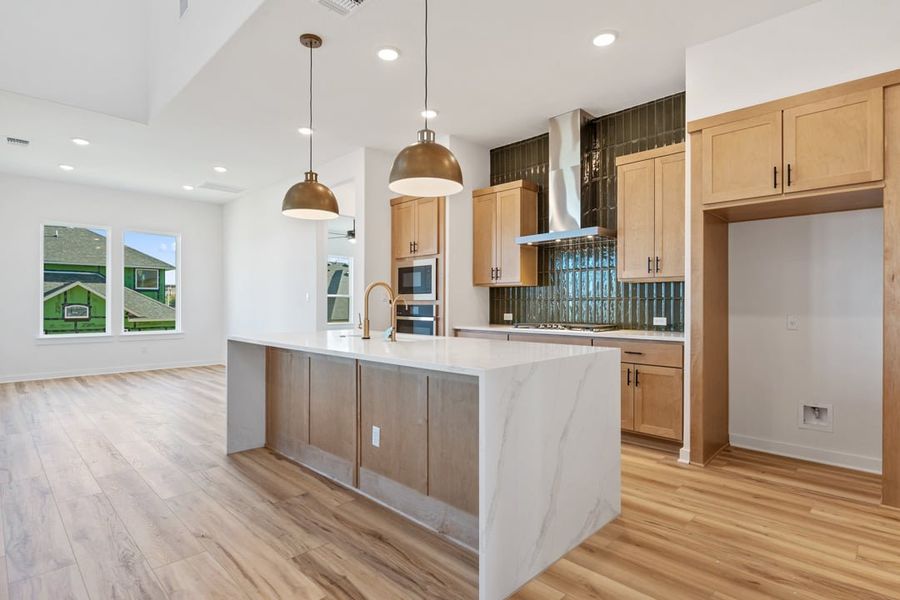 Furnished interior view inside a new home in Park Collection at Lariat, Liberty Hill (Image 9).