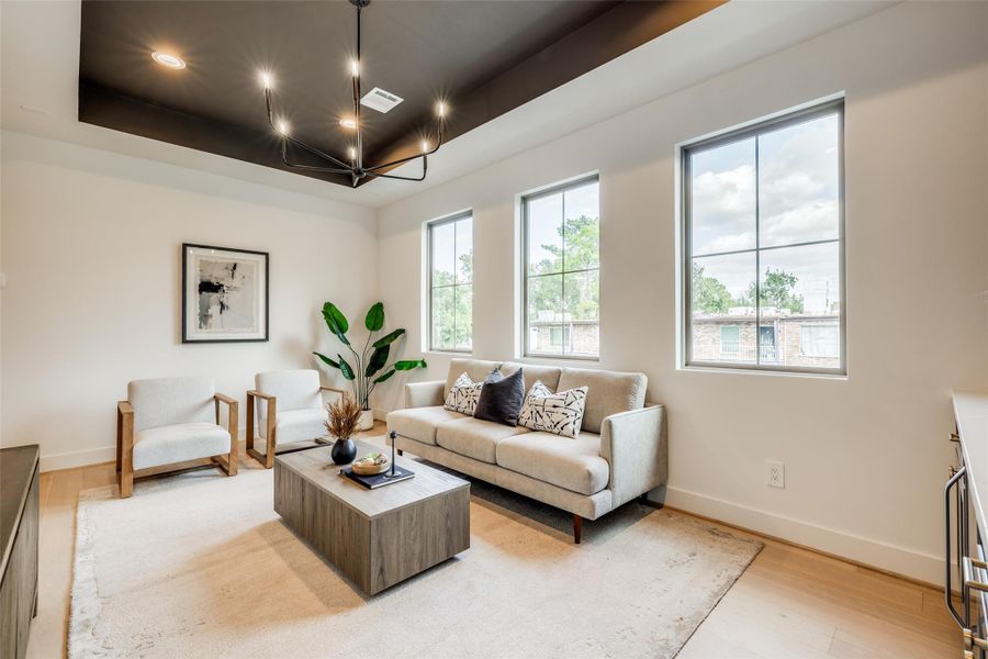 Furnished interior view inside a new home in , Houston (Image 17).