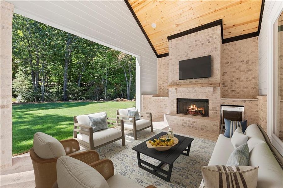 Exterior details and patio area of a home in , Baldwin (Image 43).