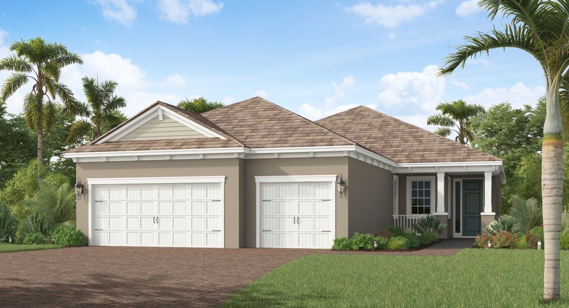 Representative exterior photo of a completed home built from the Bright Meadow by Neal Communities in Verandah, Fort Myers, FL (Image 19). Representative exterior photo of a completed home built from the Bright Meadow by Neal Communities in Verandah, Fort Myers, FL (Image 19).