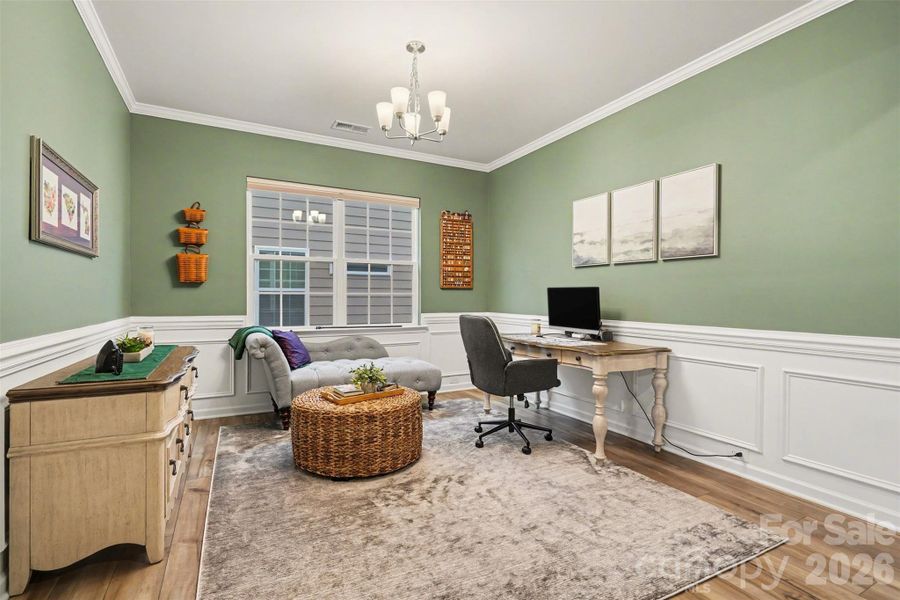 Front formal dining room or office