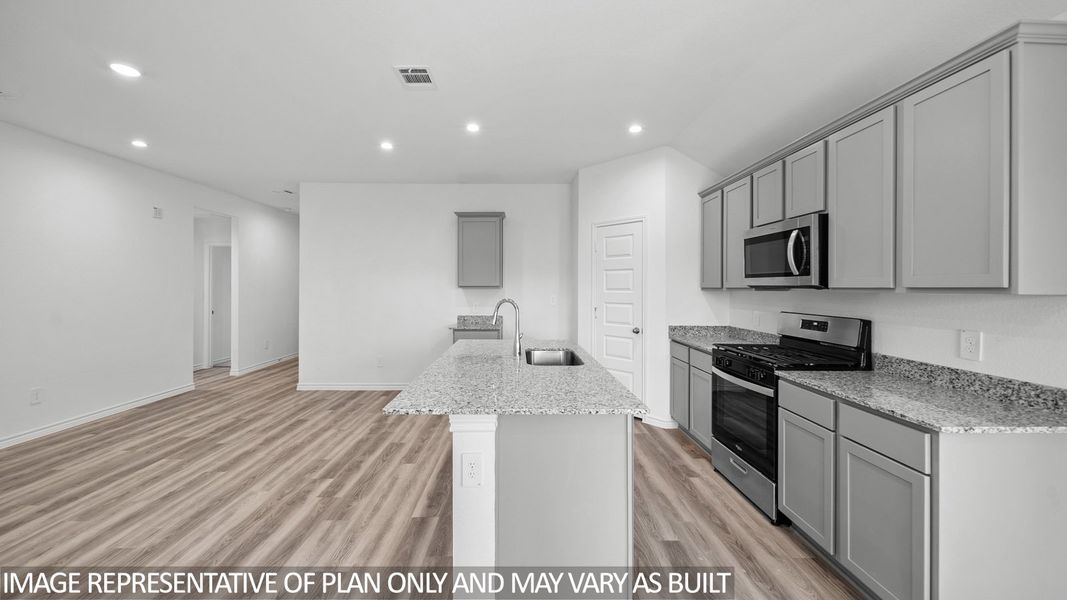 Representative furnished interior of a home built from the Baxtor by D.R. Horton in Reserve at Mallard Lakes, Orange (Image 6).