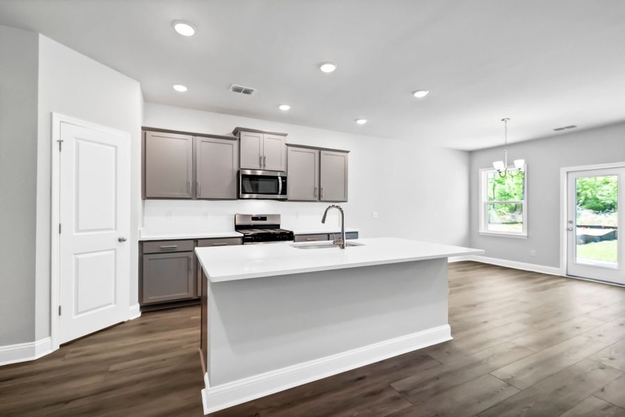 Furnished interior view inside a new home in Monroe Preserve, Chapin (Image 11).