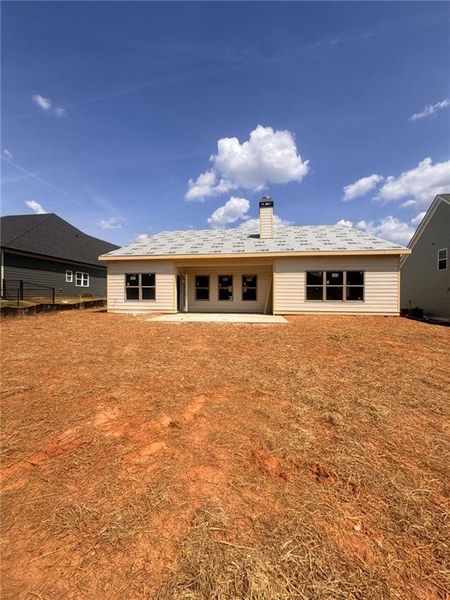 Exterior details and patio area of a home in , Greensboro (Image 2). Exterior details and patio area of a home in , Greensboro (Image 2).