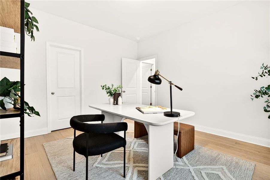 Furnished interior view inside a new home in River Rock, Ball Ground (Image 18).