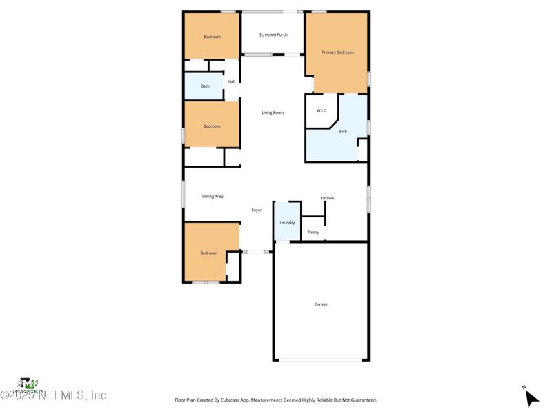 2D floor plan layout of this home in , Palm Coast, FL (Image 3).