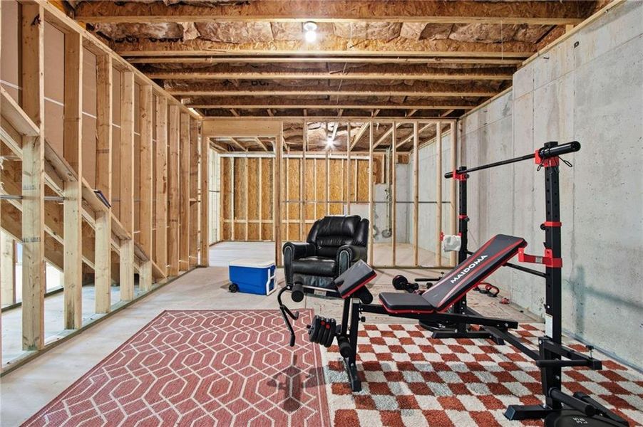 In-progress construction of a new home in , Newnan, GA (Image 64).