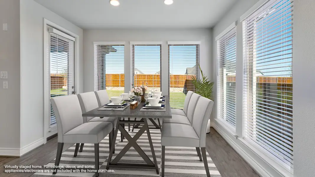 Furnished interior view inside a new home in Crosswinds, Kyle (Image 4).