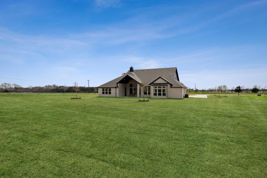 Back Yard | Concept 3441 at Hidden Creek Estates in Van Alstyne, TX by Landsea Homes