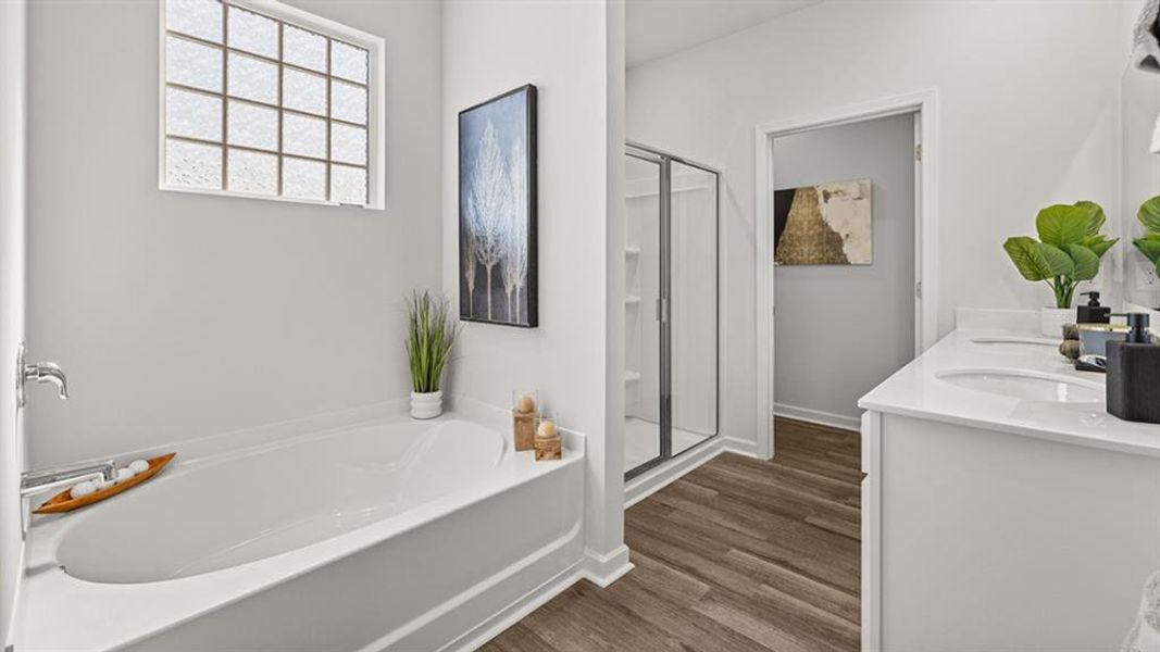 Furnished interior view inside a new home in Lost Creek, Dallas (Image 39).