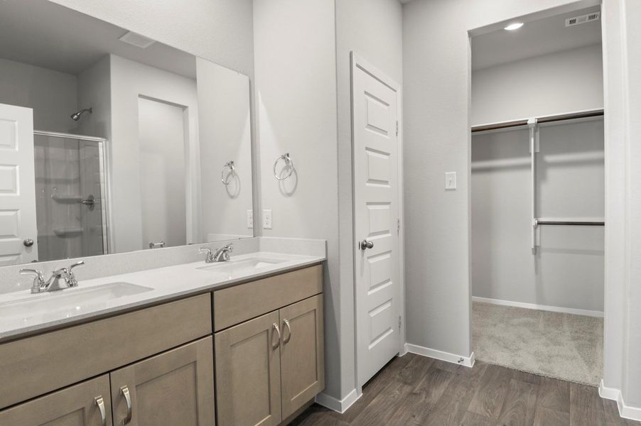 Furnished interior view inside a new home in Cloverleaf, Austin (Image 15).