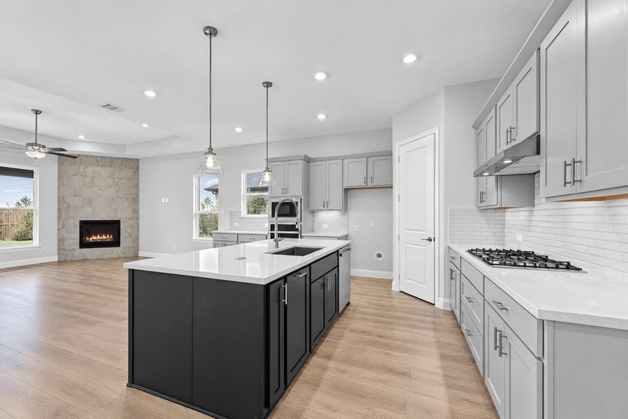 Furnished interior view inside a new home in South Oak, Lakewood Village (Image 9).