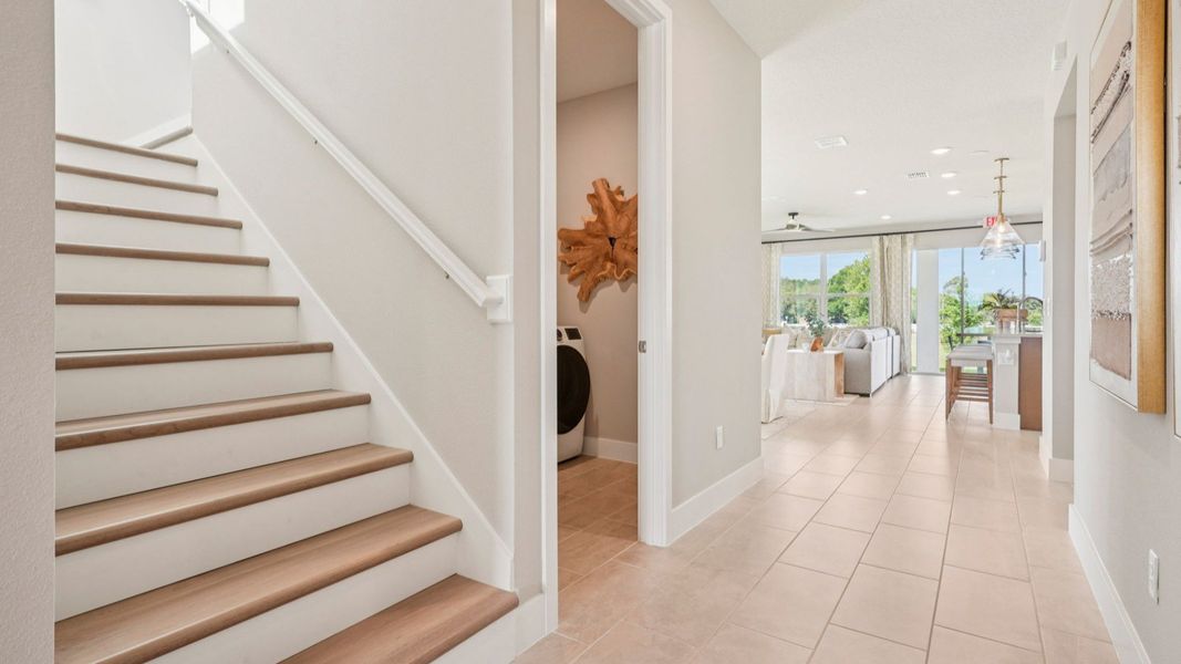 Representative furnished interior of a home built from the Sweetgum by DRB Homes in Ardisia Park, New Smyrna Beach (Image 6).