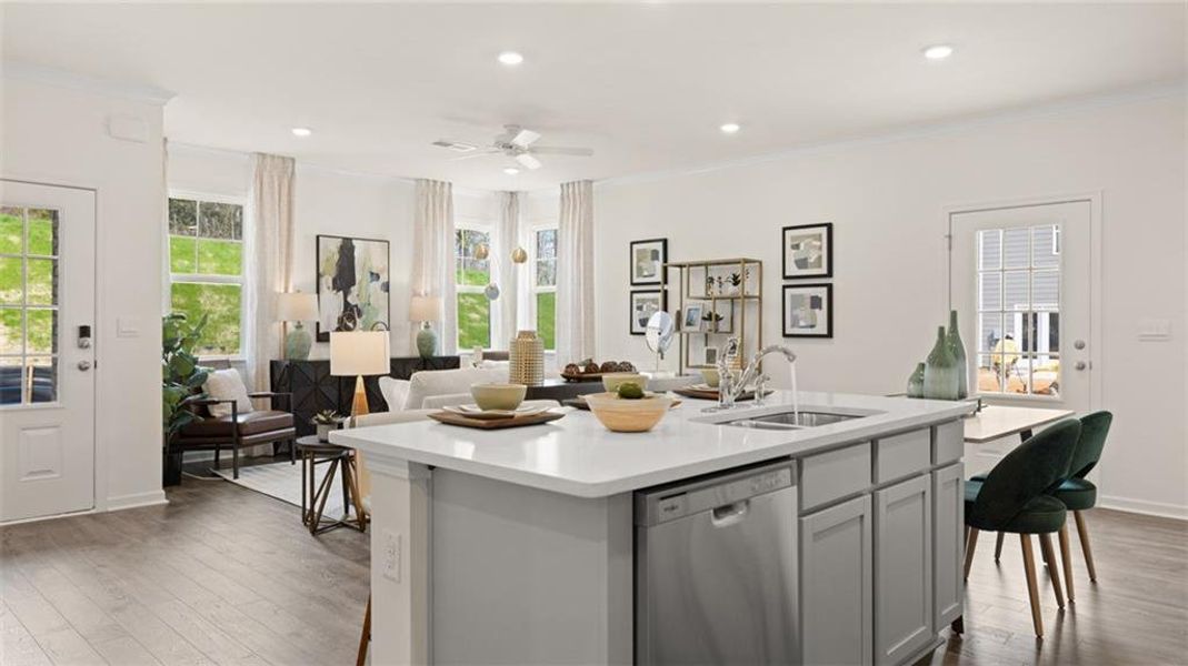 Furnished interior view inside a new home in Independence Villas and Townhomes, Loganville (Image 11). Furnished interior view inside a new home in Independence Villas and Townhomes, Loganville (Image 11).
