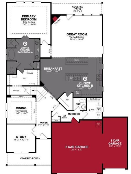 Beazer Homes Brookville Estates Blackburn floorplan