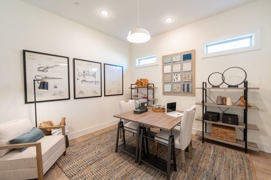 Representative furnished interior of a home built from the Carmina by Ladera Texas in Ladera Prosper, Prosper (Image 6).