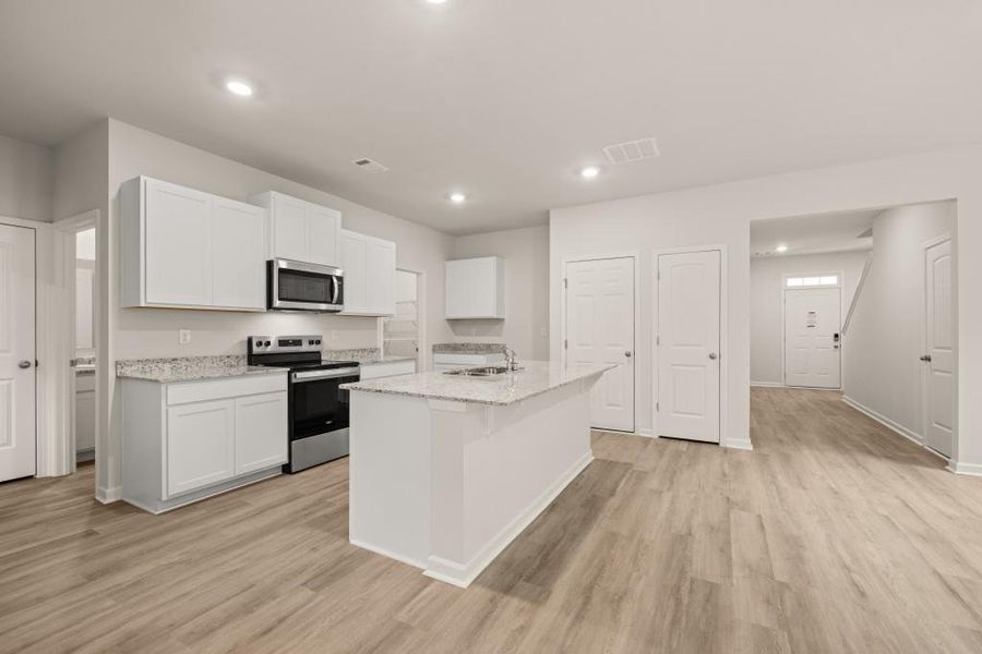 Furnished interior view inside a new home in Pointe Park, Union City (Image 7).
