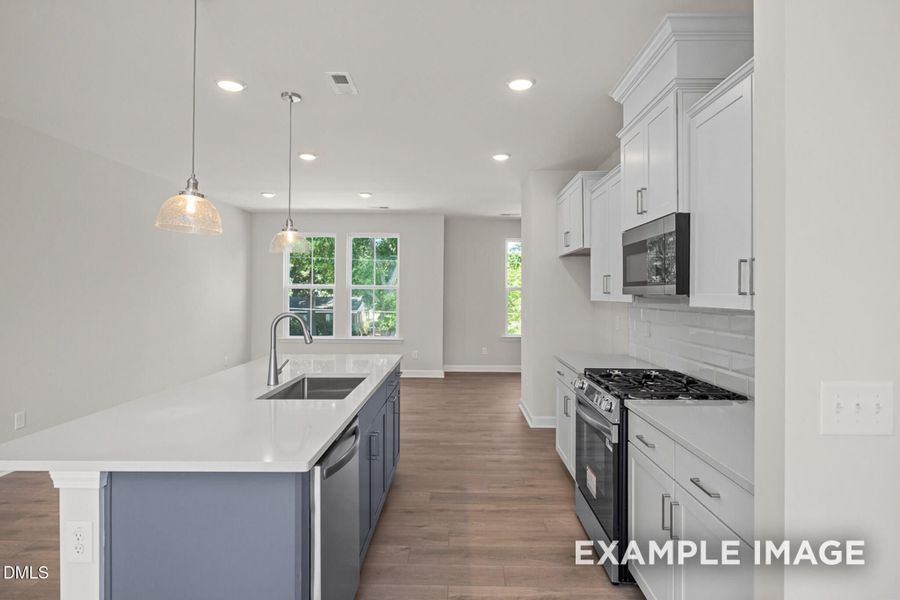 Furnished interior view inside a new home in Forestville Yard Townhomes, Knightdale (Image 7).