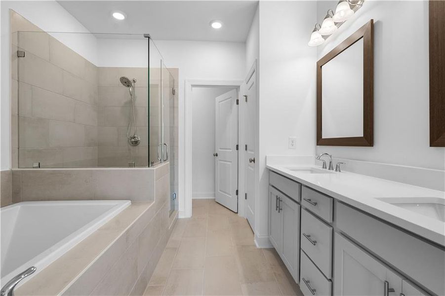 Furnished interior view inside a new home in Millcroft Townhomes, Buford (Image 15).