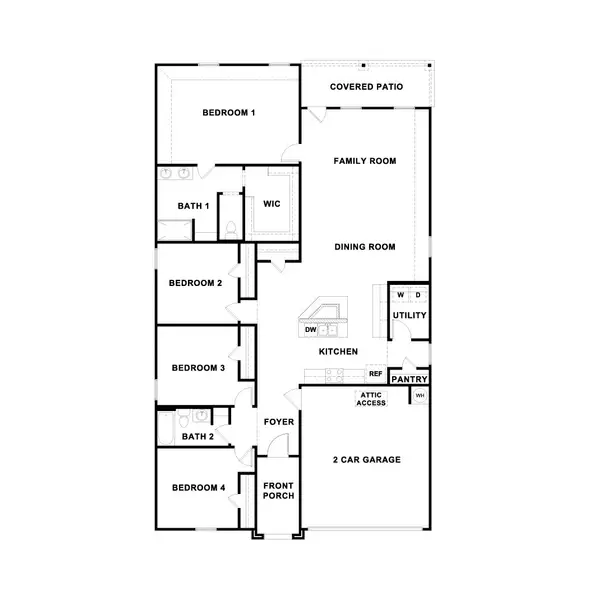 2D floor plan layout of this home in Prairie Lakes, Kyle, TX (Image 2). 2D floor plan layout of this home in Prairie Lakes, Kyle, TX (Image 2).