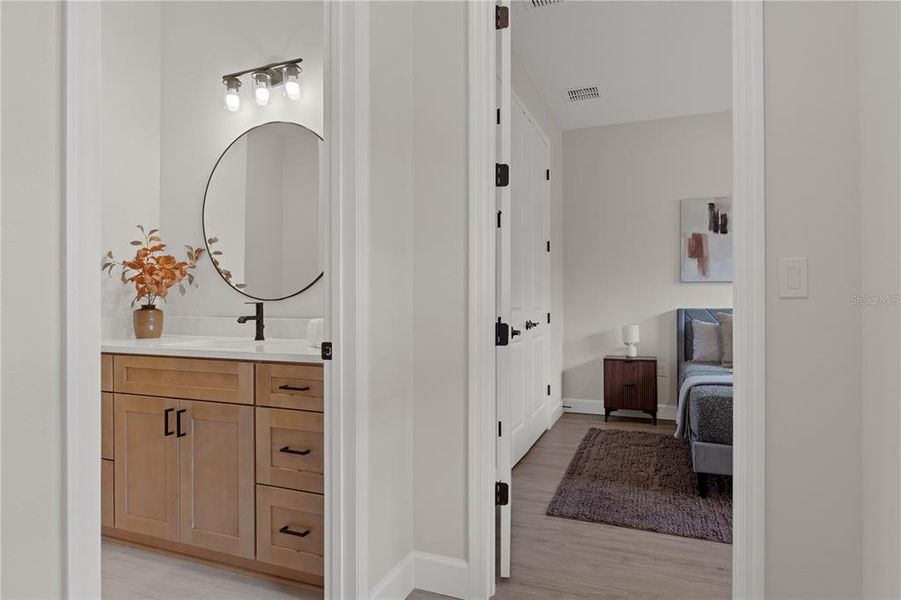 Furnished interior view inside a new home in , Dunnellon (Image 15).